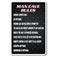 thumbnail image 1 of SignMission D-5-Z-Man Cave Rules 5 x 7 Po. Autocollant de Stationnement Man Cave Rules - Bière de Garage Manroom, 1 of 1