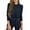 Blue, variant on Womens Blazer Suit Notch Lapel Open Front Cardigan Casual Blazer with Long Sleeves Pockets and Single Button Design for Work Office Wear Navy XL