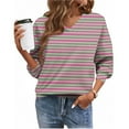 thumbnail image 6 of Sexlip V-Neck Long Sleeve Casual Sweatshirt Fleece Relaxed Fit Soft Comfortable Top for Winter Daily Wear Women's Clothing Fashionable Lifestyle Essential Pink XXXXL, 6 of 6