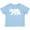 AE-Light Blue, variant on West Virginia White Bear Silhouette Boys or Girls Baby T-Shirt