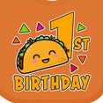 thumbnail image 4 of Inktastic 1st Birthday with Taco and Confetti Boys or Girls Baby Bib, 4 of 4