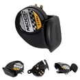 thumbnail image 1 of Bocina de caracol de motocicleta, bocina de caracol electr¨?nica universal mini ruidosa para altavoz de voz ruidosa de motocicleta 12V 510HZ Sirena de bocina de aire de caracol de coche negro Ecomeon no, 1 of 5