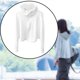 thumbnail image 3 of Camisa de protección solar con capucha para mujer Yuyangstore Camisa de enfriamiento elástica con cremallera completa, 3 of 8