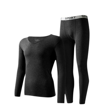 Thermal Underwear for Men Ultra Soft Thermal Underwear Warm Base Layer Top and Bottom Set for Cold Weather