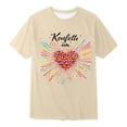 thumbnail image 4 of Girls Short Sleeve T Shirt Crewneck Tees Kids Firework Printing Summer Tops Basic 1-14 Years, 4 of 4