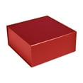 thumbnail image 2 of CECOBOX Gift Box 6"x6"x2.75" 5PC Red Matte Collapsible Magnetic Box with Lid for Gift, Packaging, Bridesmaid, Birthday, Christmas, Easy Assembly, Gift Boxes (6"x6"x2.75" (Pack of 5), Red), 2 of 4