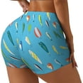 thumbnail image 1 of Balery Different Color Fishing Bait Pantalones cortos de entrenamiento estampados para mujer, sin costuras, ajustados, para gimnasio, yoga, correr, deportes, ejercicio activo, fitness.-XX-Large, 1 of 8