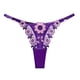 thumbnail image 1 of Tangas de malla con bordado floral, bragas con aros y bloques de color cautivadores, lencería y ropa interior femenina, 1 of 5