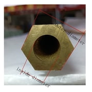 1 piece Hollow hexagonal copper tube, Outer diameter20mmx inside diameter 9mm x length495mm