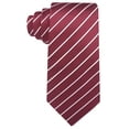 thumbnail image 2 of Scott Allan Mens Striped Tie | Burgundy Red Neckties Tie for Men, 2 of 7