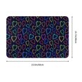 thumbnail image 3 of KLL Colored Hearts Print Front Door Mat Indoor Outdoor Entrance, Non-Slip Mat All-Weather Doormat Indoor Outdoor Rug Patio Porch Entryway Mat, 23.6''x15.7'', 3 of 7