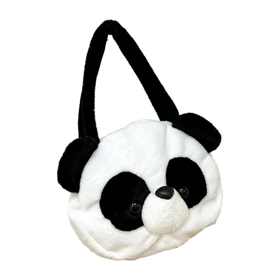 yuksok Plush Casual Novelty Travel Purse with Zipper Women's Shoulder Bag