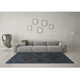 thumbnail image 3 of Ahgly Company Indoor Square Persian Light Blue Traditional Area Rugs, 3' Square, 3 of 4