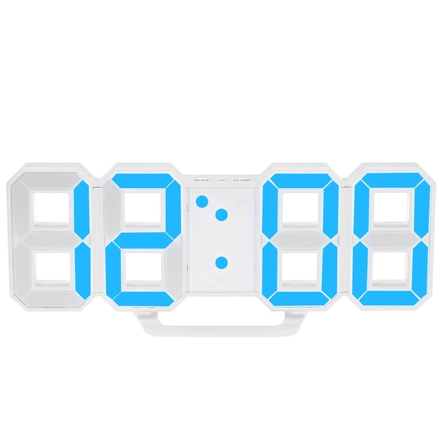 Amdohai Multifunctional Large LED Digital Wall Clock 12H/24H Time Display With Alarm and Snooze Function Adjustable Luminance