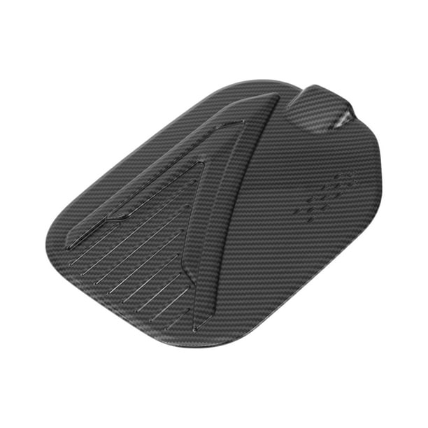 Cubierta de la tapa del tanque de combustible para Ford F-150 2022-2025, tapa del llenado de combustible, tipo adhesivo, fibra de carbono negra, ABS