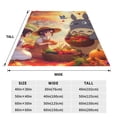 thumbnail image 6 of Totoro Cartoon Printing Throw Blanket, All Seasons Flannel Fleece Blanket, Soft & Warm Plush Blankets for Couch Sofa Bed Camping Travel, 40"x30", 6 of 9