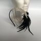 thumbnail image 3 of Moda Vintage negra 1920s cadena cristales diadema gran diadema disfraz de Cosplay, 3 of 7
