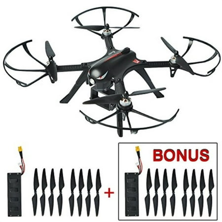 Mysterystone Bugs 3 RC Quadcopter Drone with 2 Batteries, 2 Extra Sets of Blades, Brushless Drone with GoPro Camera Mount 18min Flight Time 300m Long Range Remote Control Wind Resistance Drones