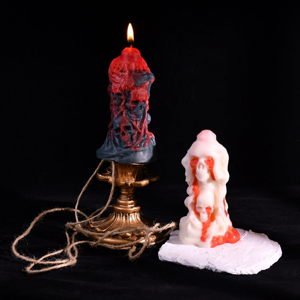ZPAQI 4Pcs Scary Bride Silicone Candle Molds for Making Candle