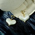 thumbnail image 3 of Pendientes de corazón para mujer, aretes de amor grandes blancos, joyería para ella, mamá y amigos, 3 of 5