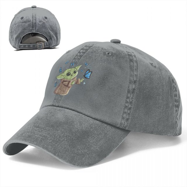 Disney Star-gorras de béisbol de Sci Fi para hombre y mujer, sombreros de mezclilla desgastados, sombrero Vintage para exteriores, Baby Yoda Fivean unisex