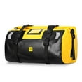 thumbnail image 1 of Mistaha Sac de Queue de Moto Imperméable en PVC Capacité 66L avec 4 Sangles à Dégagement Rapide - Jaune, 1 of 6