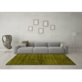 thumbnail image 3 of Ahgly Company Indoor Round Abstract Yellow Contemporary Area Rugs, 3' Round, 3 of 4