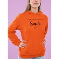 thumbnail image 2 of Always A Reason To Smile Hoodie Women -Image by Shutterstock, Female 5X-Large, 2 of 4