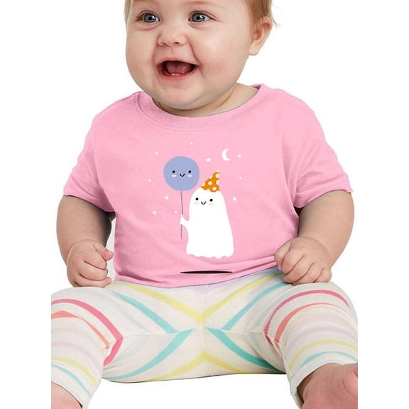 Adorable Ghost And Balloon T-Shirt Infant -Image by Shutterstock,  24 Months