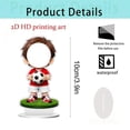 thumbnail image 3 of Linnome 4 Inch Custom Acrylic Football Shape Name Plate Soccer Player Personalized Gift For Fans Home Office Desk Decoration Trophy Display, 3 of 9