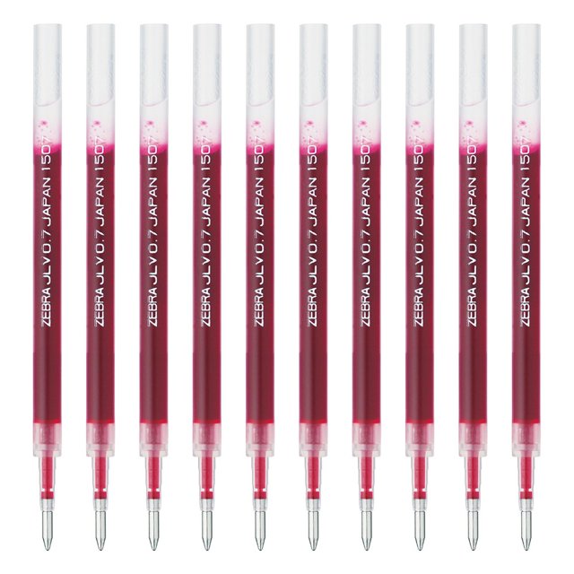 Recambio de bolígrafo Zebra B-RJLV7-R Sarasa Dry JLV-0.7 rojo (10 bolígrafos)