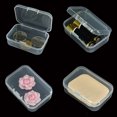 thumbnail image 3 of 2 Pcs Mini Boîte de Rangement Rectangulaire en Plastique Translucide, 3 of 5