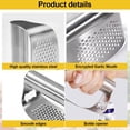 thumbnail image 3 of Stainless Steel Garlic Press Garlic Mincer Garlic Cloves Garlic Chopper, 3 of 7