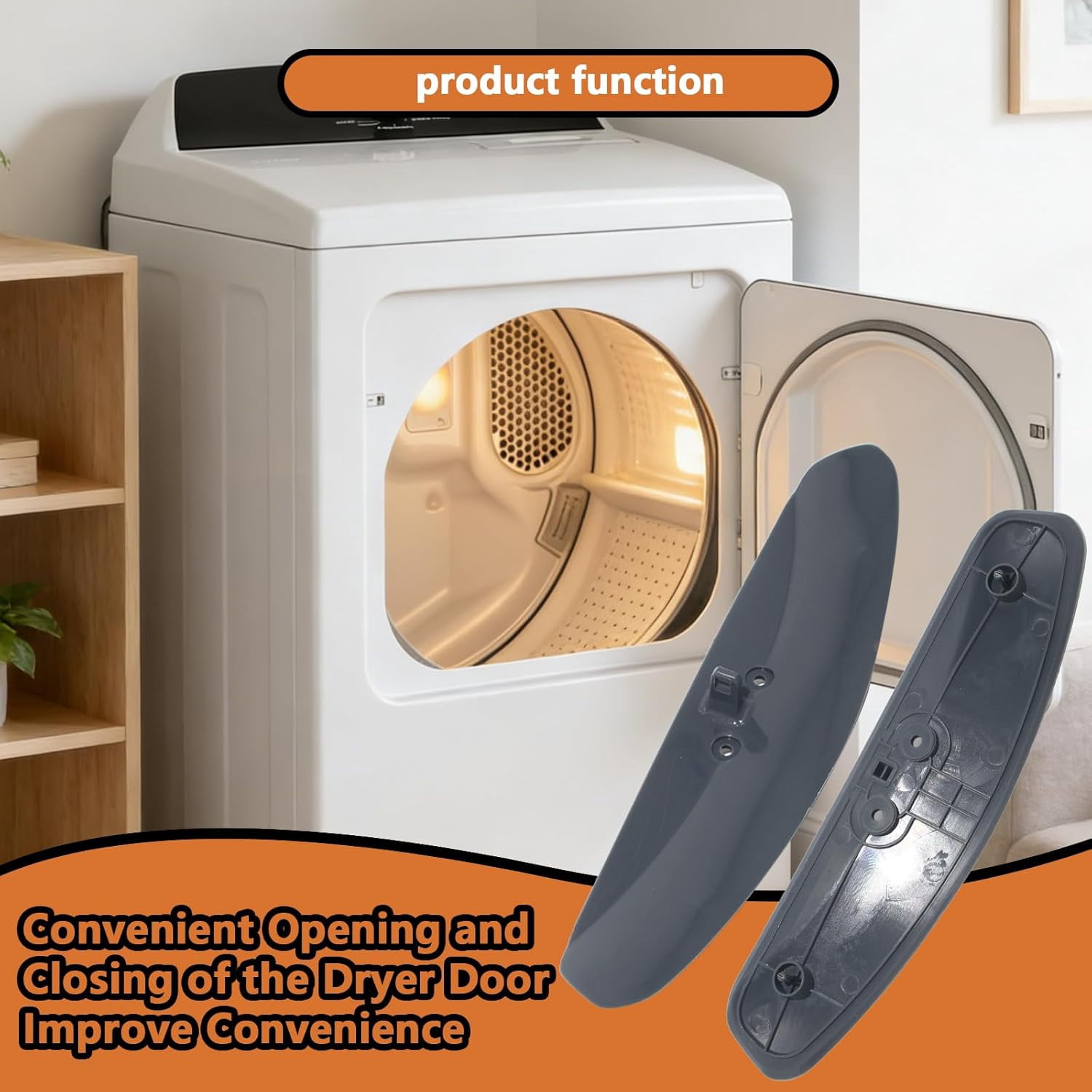 Aniceparthy WE01X34284 Door Strike Dark Slate Handle fit for GE Dryer Door Strike,Replaces PS16742773, AP7193619,WE01X34284, WE01X30017, 4976150