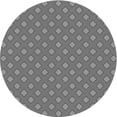 thumbnail image 1 of Ahgly Company Machine Washable Indoor Round Transitional Carbon Gray Area Rugs, 3' Round, 1 of 7