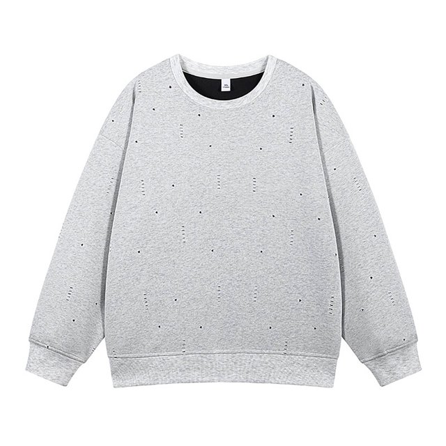 pstuiky Camisas de manga larga abrigadas para hombre, Blusa/camiseta informal y moderna de color liso con cuello redondo y lazo en los hombros para hombre camisetas de hombre xxl