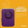thumbnail image 5 of O2COOL 3.5 inch Deluxe Personal Battery Powered Necklace Fan for Cooling - Purple, 5 of 6