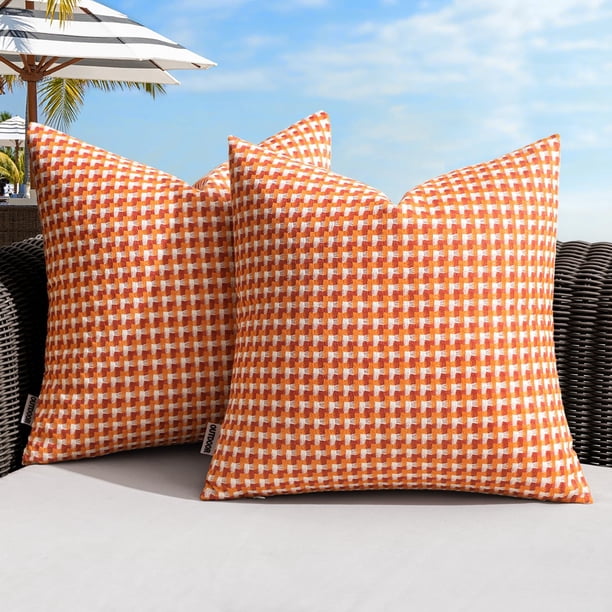 Fundas de Almohada para Exteriores MIULEE Estilo Campestre Impermeables 45x45 cm