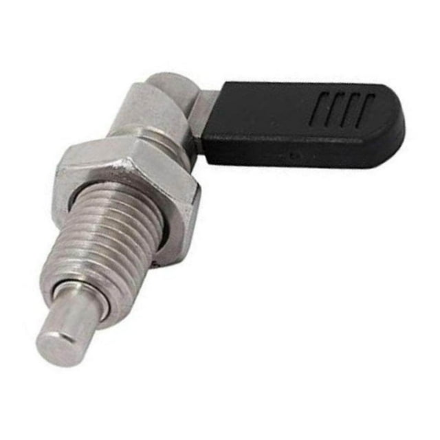 1x Indexing Plungers L Type Stainless Lever Type Locking Bolts Fine Thread Silver M12-8