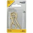 thumbnail image 4 of National Hardware V2041 N192-286 Ceiling Hook, 20 lb Working Load, #8, Brass, 4 of 4