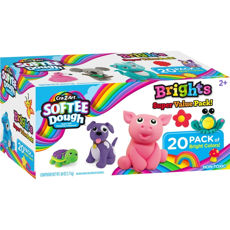 Cra-Z-Art Softee Dough Brights Super Value Pack, 20 Count Cra-Z-Art Softee Dough Brights Super Value Pack, 20 Count