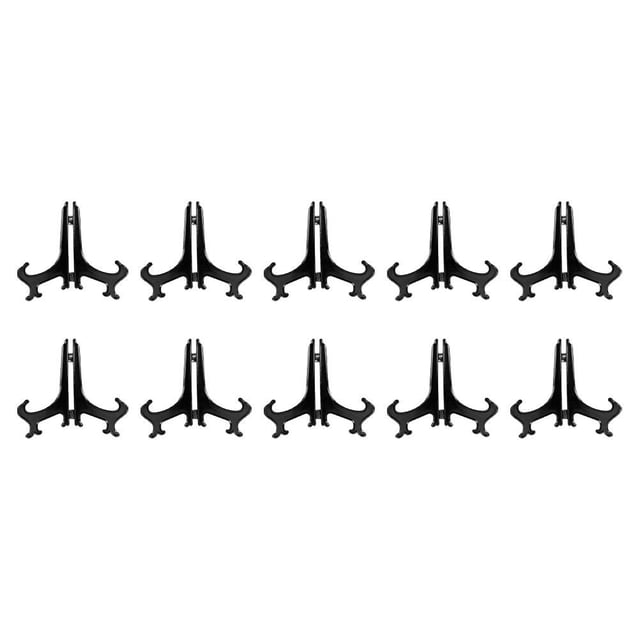 CIMAXIC 12pcs Dish Display Stands Multi-functional Plastic Display Stand Plastic Rack,3.94"X2.09"X0.31"
