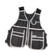 thumbnail image 3 of Chaleco de trabajo transpirable con bolsa de herramientas, chaleco utilitario ajustable, almacenamiento conveniente, Blanco, 3 of 9