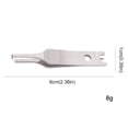 thumbnail image 5 of Para Sedal Pesca Cortador Minialicates Acero Inoxidable Herramienta (plata), 5 of 5