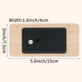 thumbnail image 5 of Unique Bargains Night Mode Wood Grain Design LED Alarm Clock White 5.6"L x 1.6"W x 3.0"H, 5 of 6
