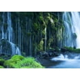 thumbnail image 3 of GreenDecor 7x5ft Waterfall Backdrop Nature Landscape Green Trees Rock Stone Cascade Green Grass Spring Travel Photography Background Kids Children Adults Photo Studio Props, 3 of 5
