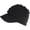 Black, variant on Women Winter Warm Knit Messy High Bun Ponytail Hat Visor Beanie Cap Knitted Baseball Cap