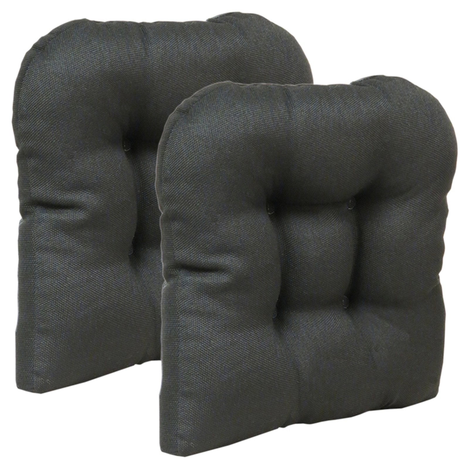 Gripper NonSlip 15" x 15" Stoked Tufted Universal Chair Cushions, Set