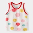 thumbnail image 5 of NIEWTR Tank Tops for Boys Casual Sleeveless Shirt Cute Print Summer Undershirts Clothes Crew Neck Tanks Kids for Toddler Boys and Girls(A-Watermelon Red,2-3 Years), 5 of 5
