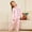 Pink, variant on Girls Long Sleeve Pajama Set - 2-Piece Striped Button Down Top & Pants, Cozy Stretch Nylon Spandex, Pink and White, Sizes 8-9 9-10 10-11 11-12 Years,Size 9-10 T